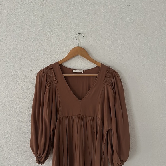 Brown Midi Dress - Picture 2 of 5
